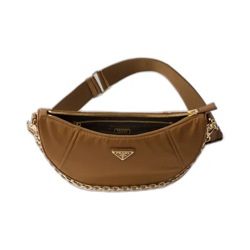 Re-Nylon Demi-Lune Shoulder Bag
