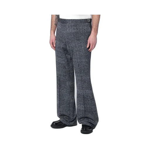 Printed Cotton Gabardine Trousers