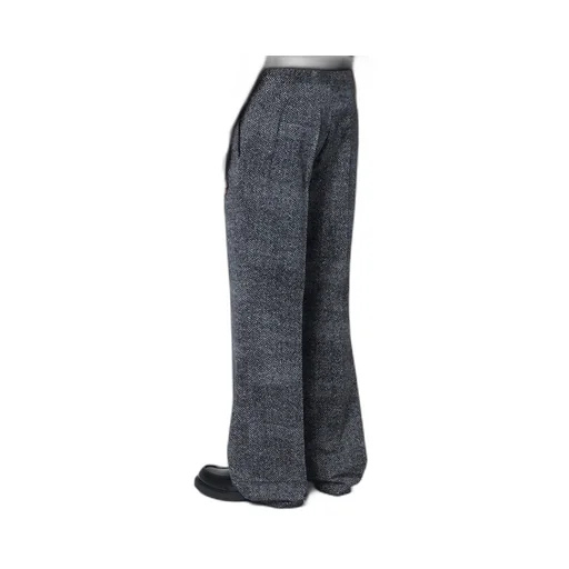 Printed Cotton Gabardine Trousers
