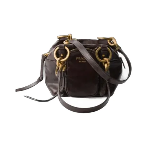 Dangle Leather Top-Handle Mini-Bag