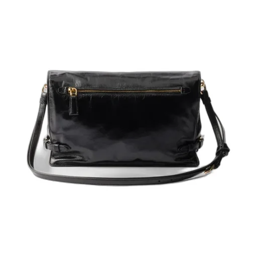 Triangle-Logo Shoulder Bag