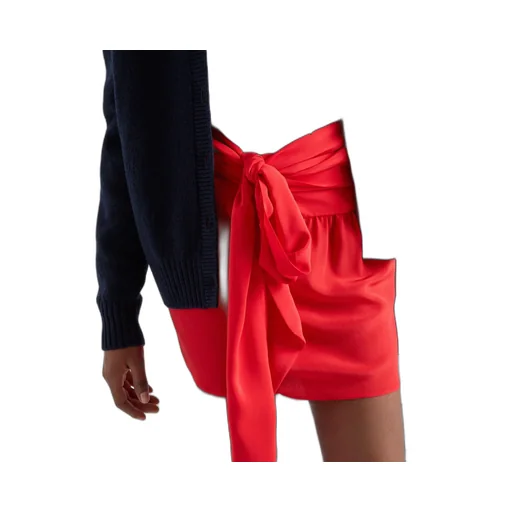Crepe De Chine Miniskirt