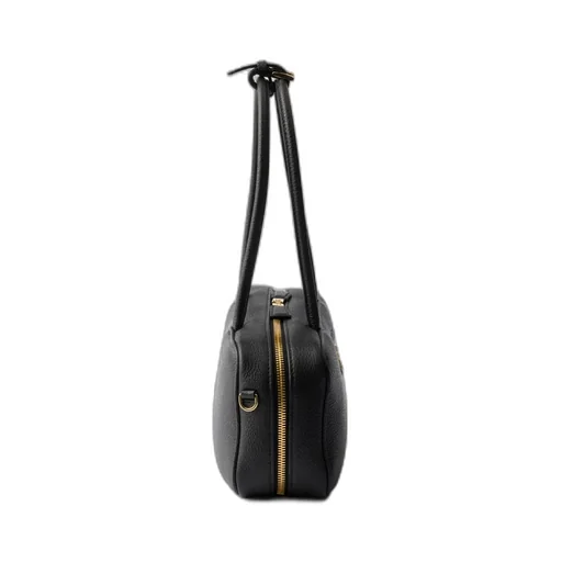 Triangle-Logo Zipped Shoulder Bag