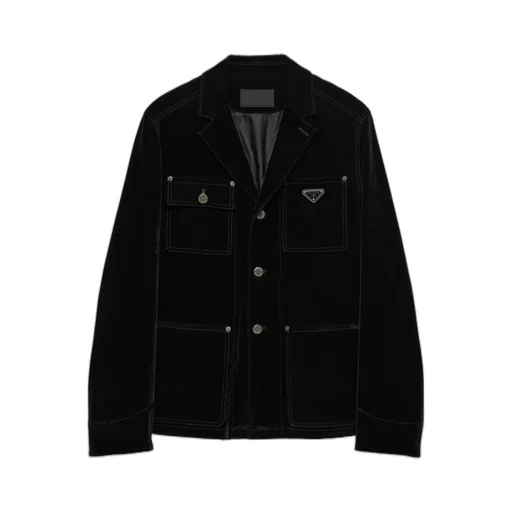 Blouson In Velvet Denim