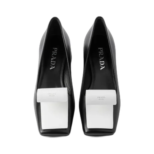 Two-Toned Square-Toe Pumps