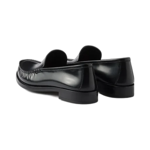 Logo-Debossed Ruched Loafers
