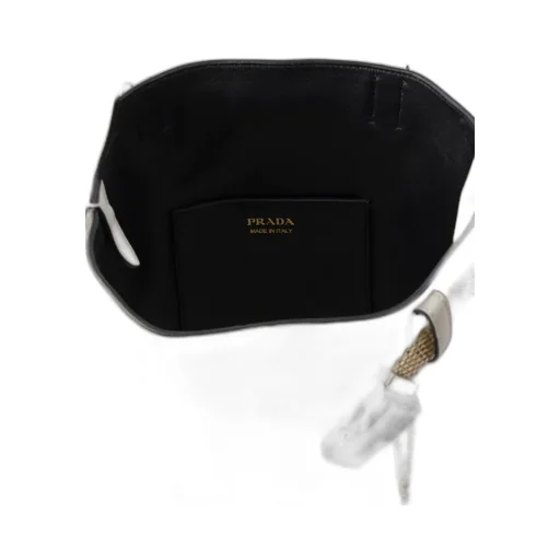 Buckle Leather Bucket Bag With Jeweled Belt
