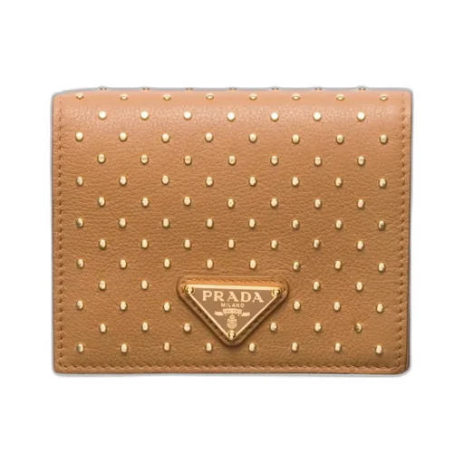 Small Studded Leather Wallet