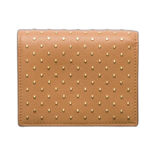 Small Studded Leather Wallet