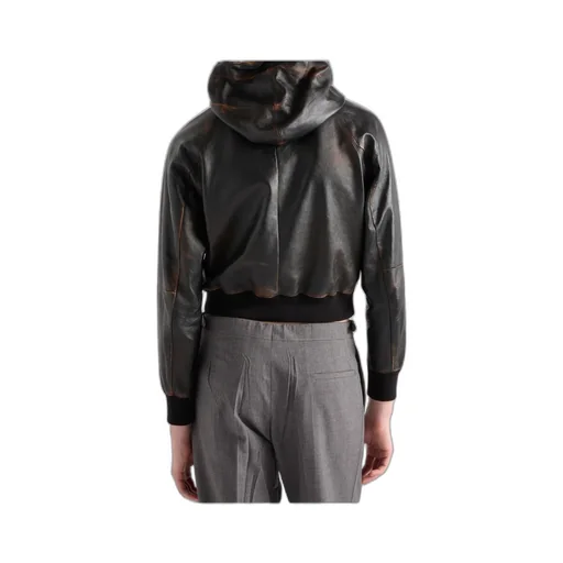 Nappa Leather Hoodie