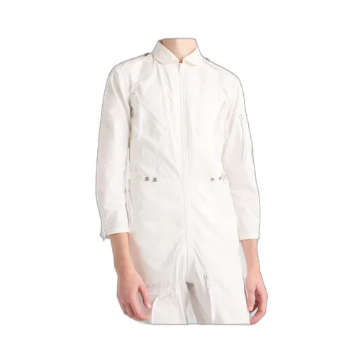 Long-Sleeved Zipped Jumpsuit
