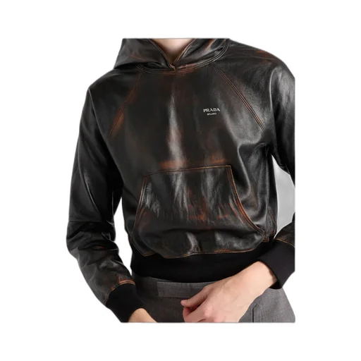 Nappa Leather Hoodie