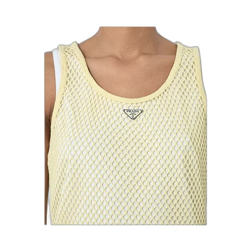 Mesh-Panel Tank Top