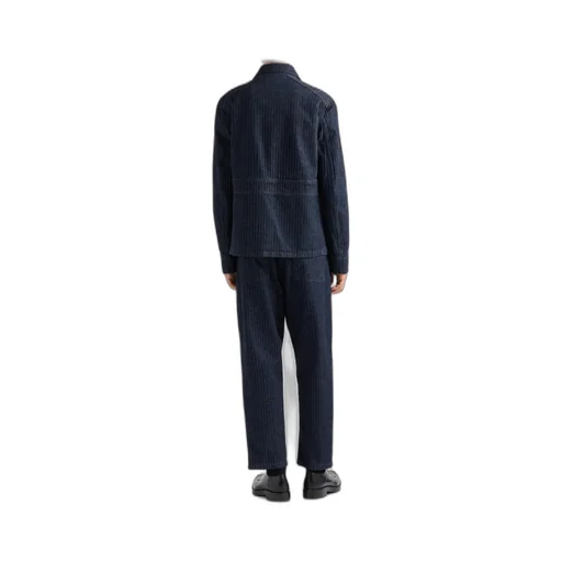 Enamel-Triangle Logo Tapered Leg Trousers