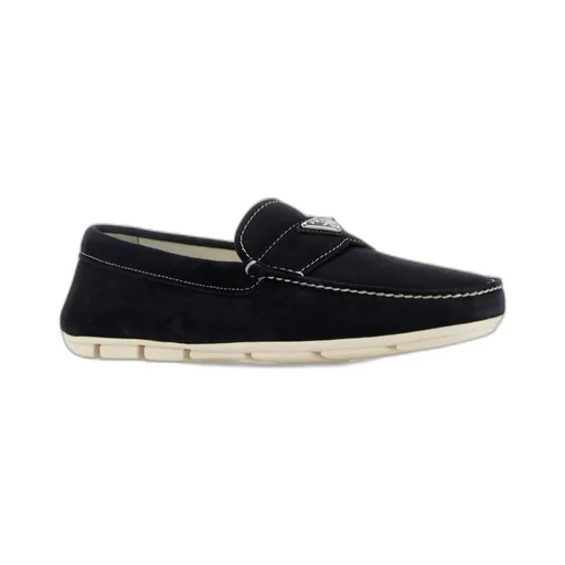 Triangle-Logo Slip-On Loafers