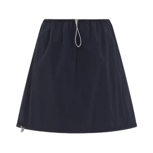 Drawstring A-Line Skirt