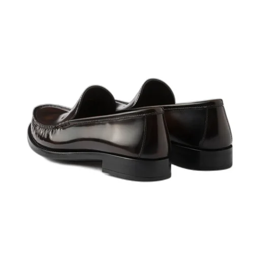 Logo-Debossed Ruched Loafers