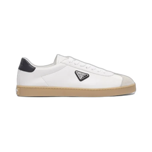 Logo Plaque Lace-Up Sneakers