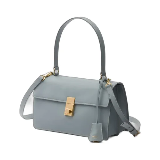 Logo-Engraved Medium Shoulder Bag