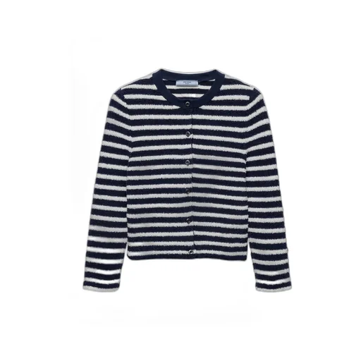 Striped Bouclé Cardigan