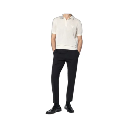 Silk And Cotton Polo Shirt