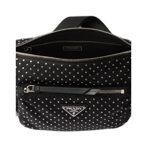 Re-Nylon Bag With Studs