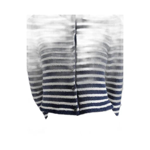 Striped Bouclé Cardigan