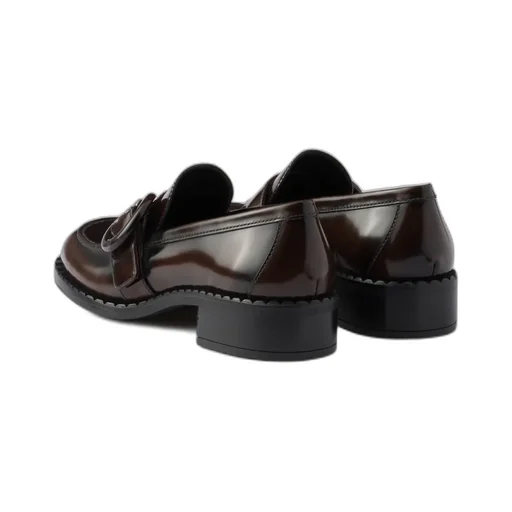 Logo-Engraved Buckle Loafers