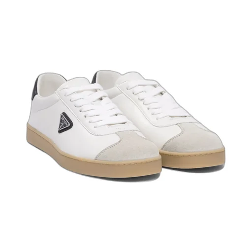 Logo Plaque Lace-Up Sneakers