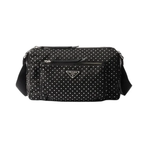 Re-Nylon Bag With Studs
