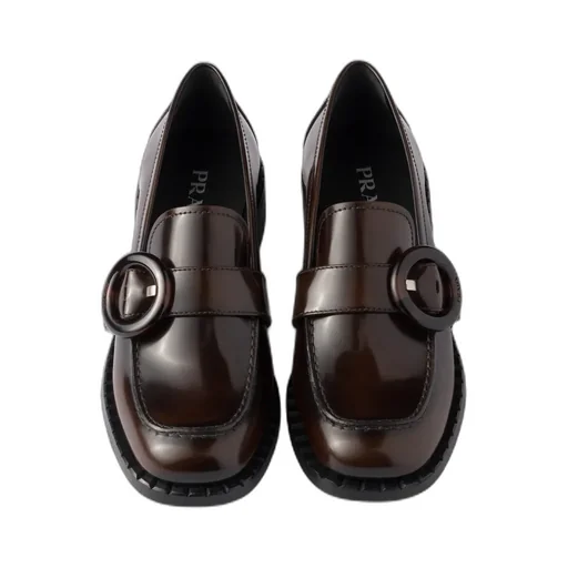 Logo-Engraved Buckle Loafers