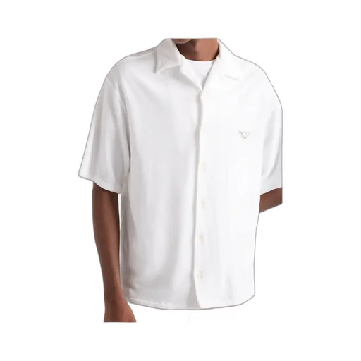 Triangle-Logo Short-Sleeved Shirt