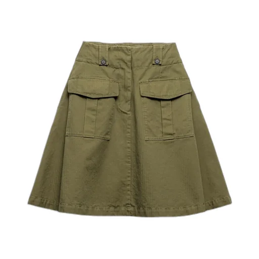 Flared Midi Skirt