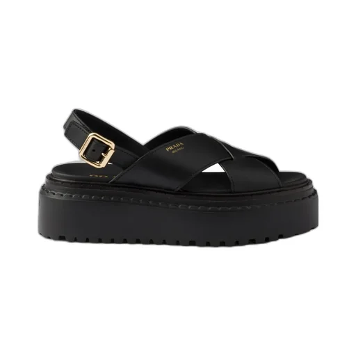 Crossover Strap Detailed Slingback Sandals