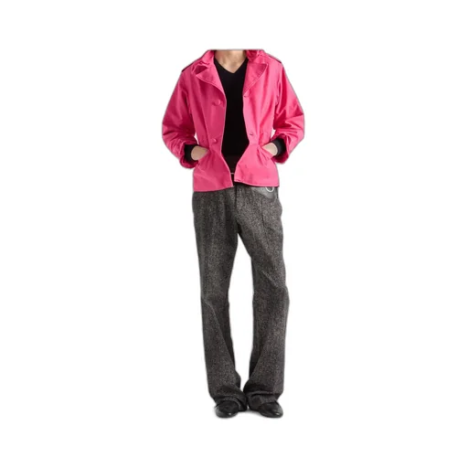 Long-Sleeved Button-Up Jacket