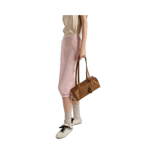 Logo Plaque Midi Skirt