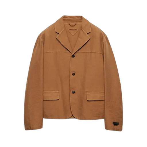 Long-Sleeved Button-Up Jacket