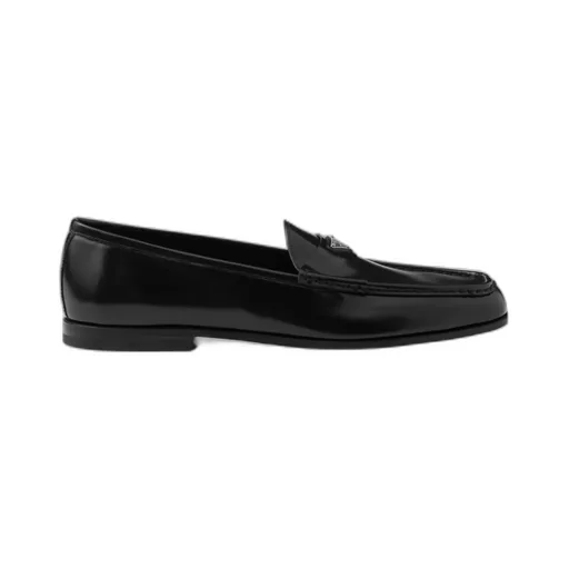 Brushed Leather Loafers