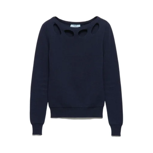 Boat-Neck Long-Sleeved Jumper