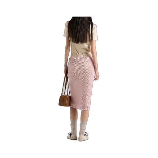 Logo Plaque Midi Skirt