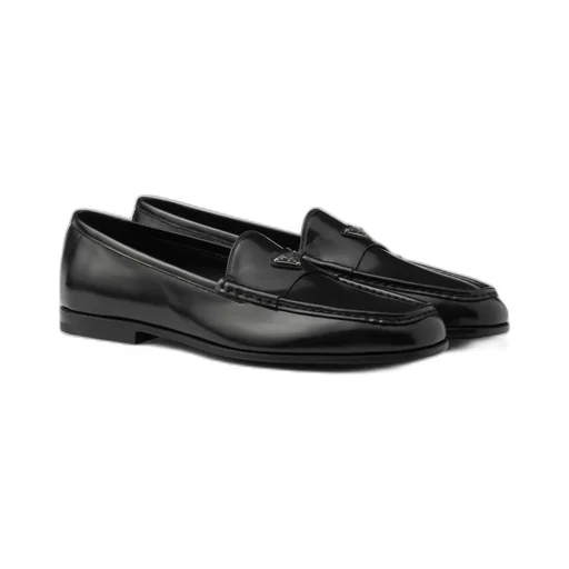 Brushed Leather Loafers