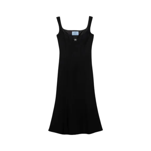Embroidered Cady Dress
