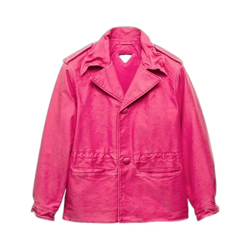 Long-Sleeved Button-Up Jacket