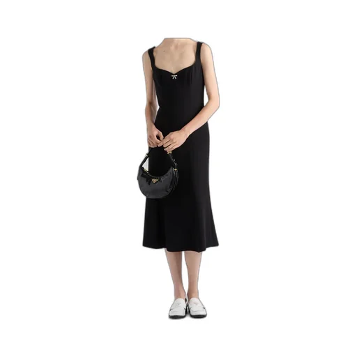Embroidered Cady Dress