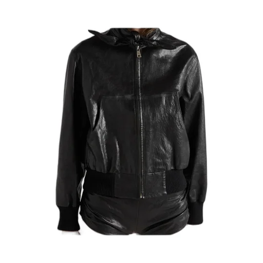 Leather Hoodie