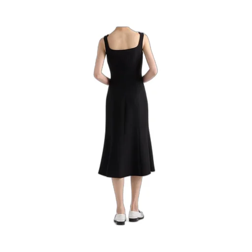 Embroidered Cady Dress