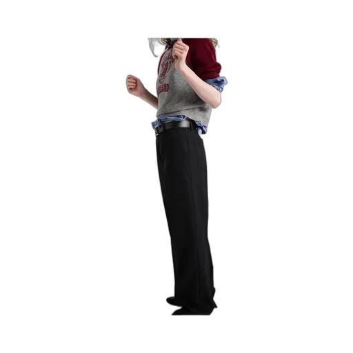 Turn-Up Hem Trousers