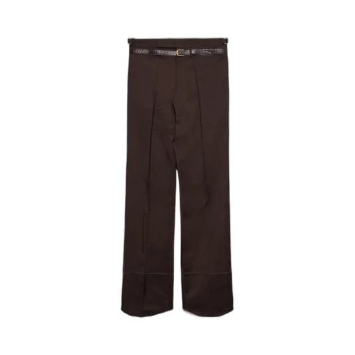 Belted Wide-Leg Trousers