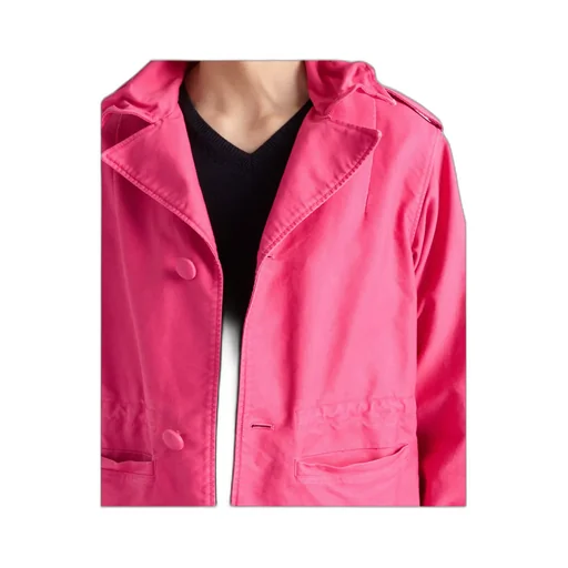 Long-Sleeved Button-Up Jacket