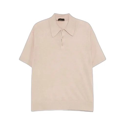 Short-Sleeved Knitted Polo Shirt